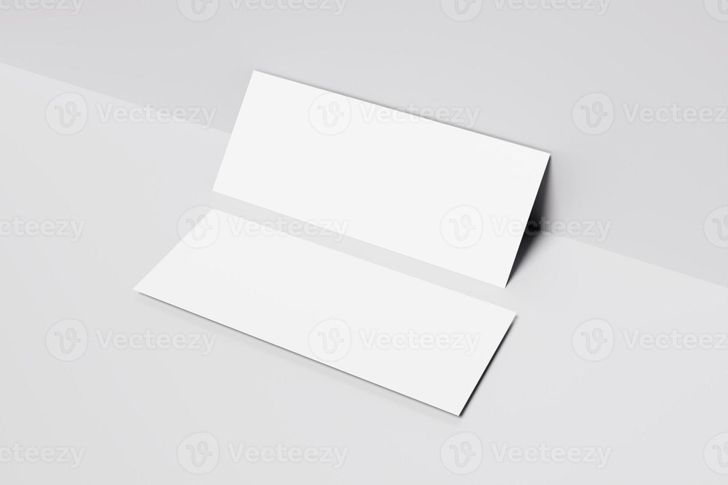 Blank design paper dl flyer photo
