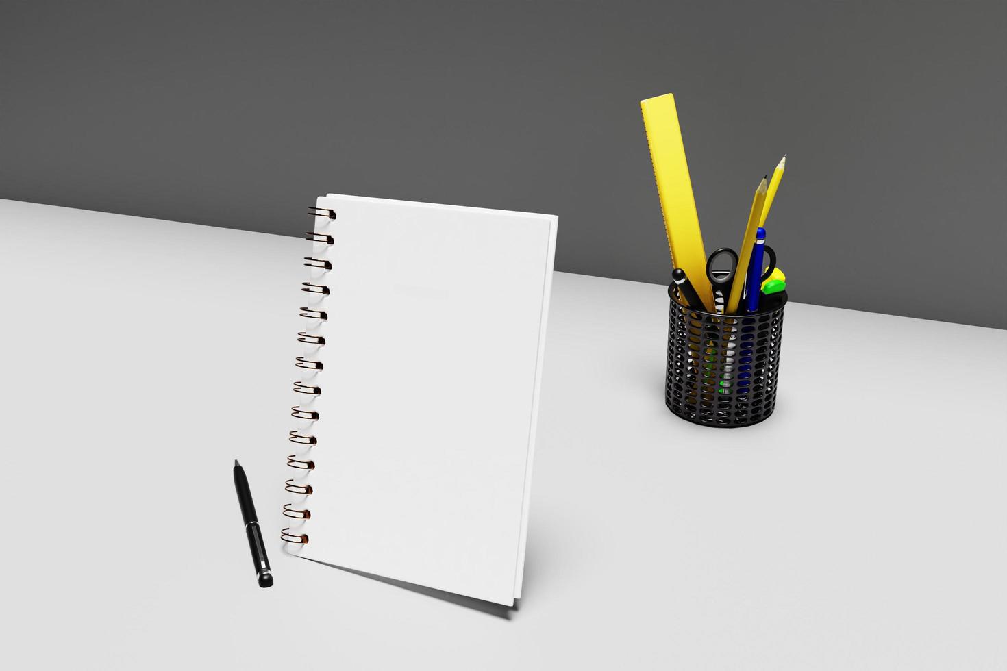 Spiral book blank design photo