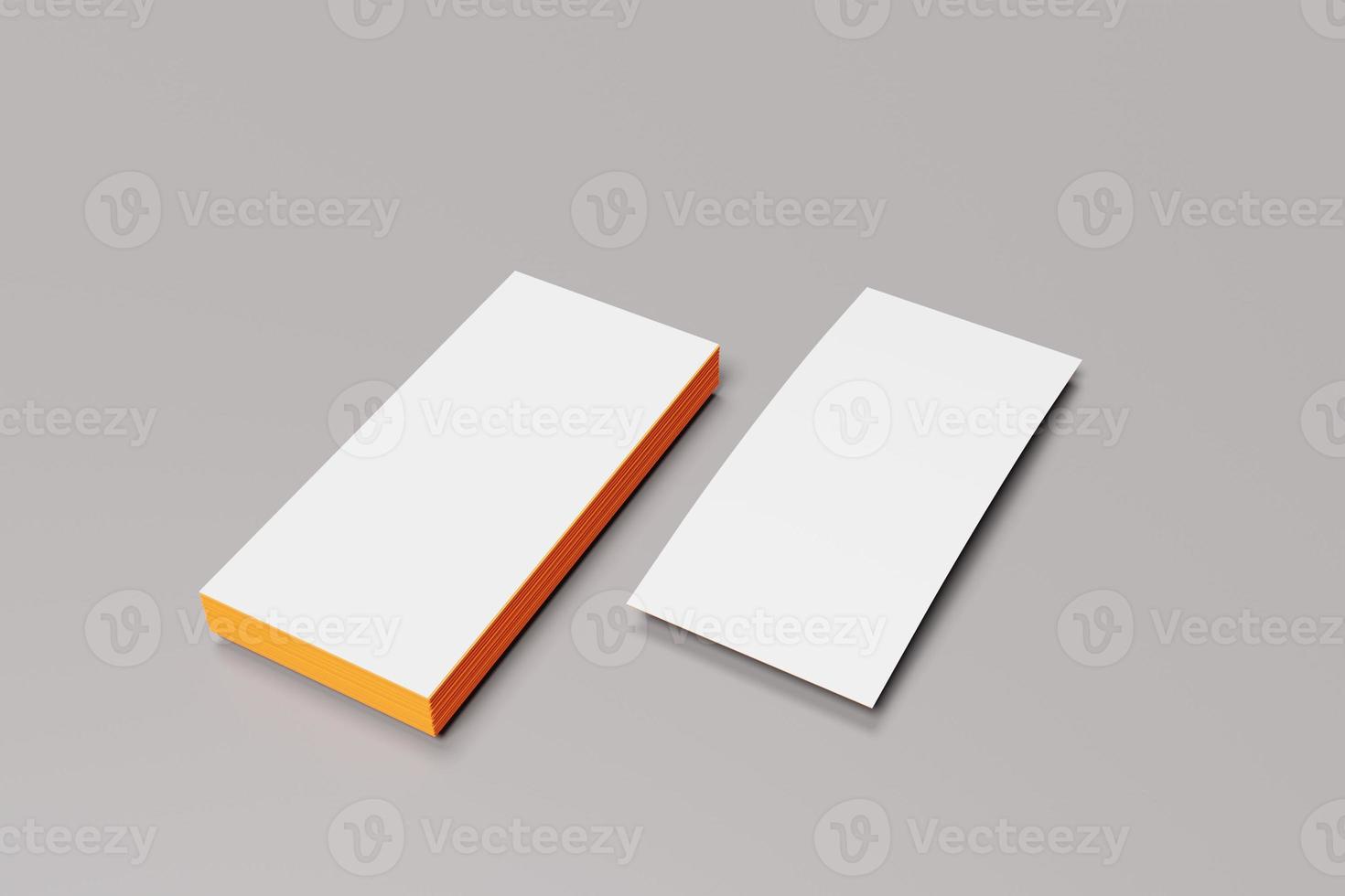 Blank dl flyer or brochure for presentation design photo