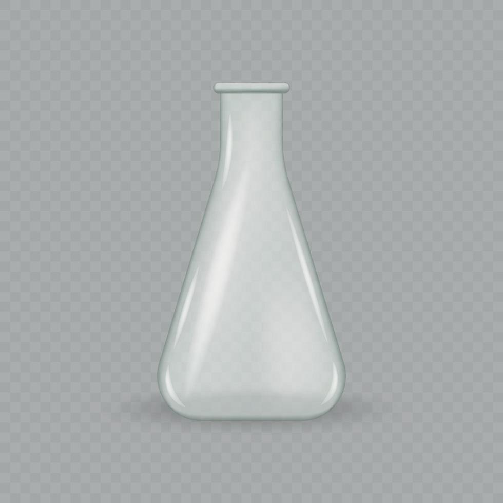laboratory glass test tube . Vector illustration