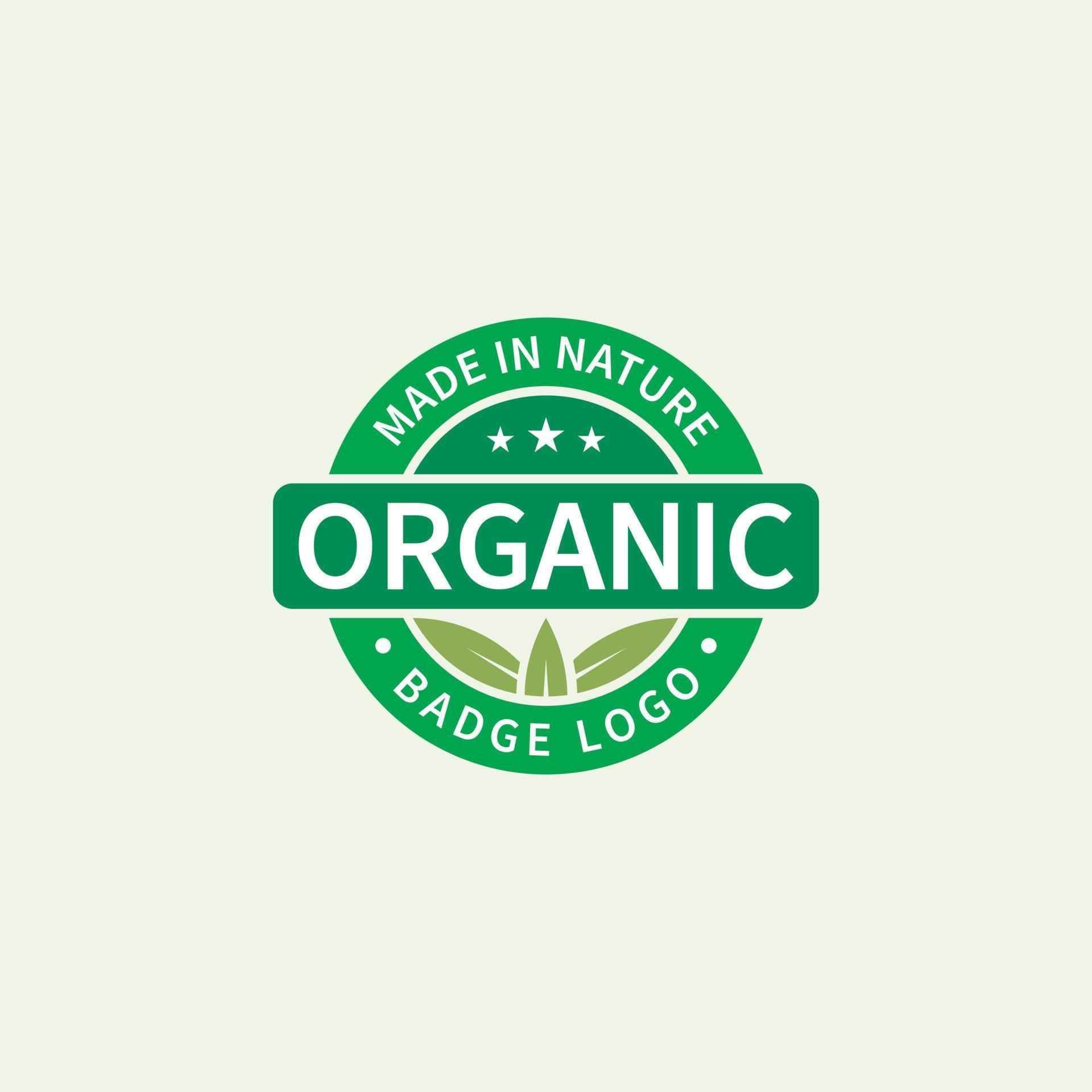 Fresh quality Organic Natural Badge Label Seal Sticker Products Logo