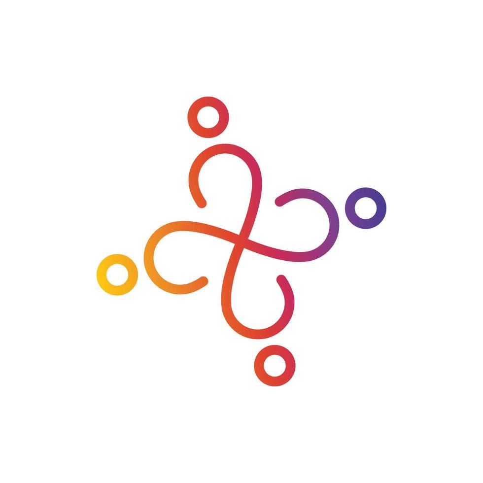 People Logo Design Vector
