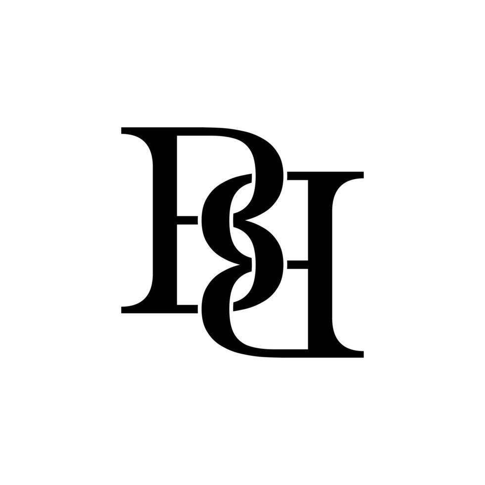 plantilla de vector de diseño de logotipo de letra inicial bb