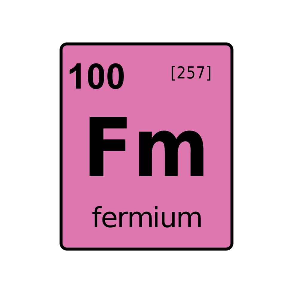 chemical element of periodic table. vector