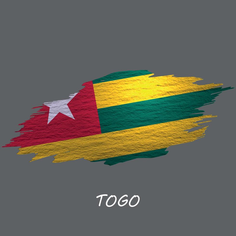 Grunge styled flag vector