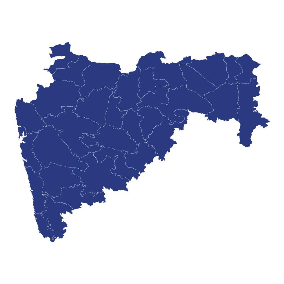 High Quality map is a state of India vector