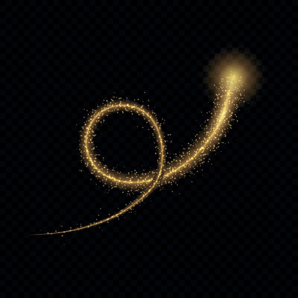 Gold glow light effect stars bursts vector