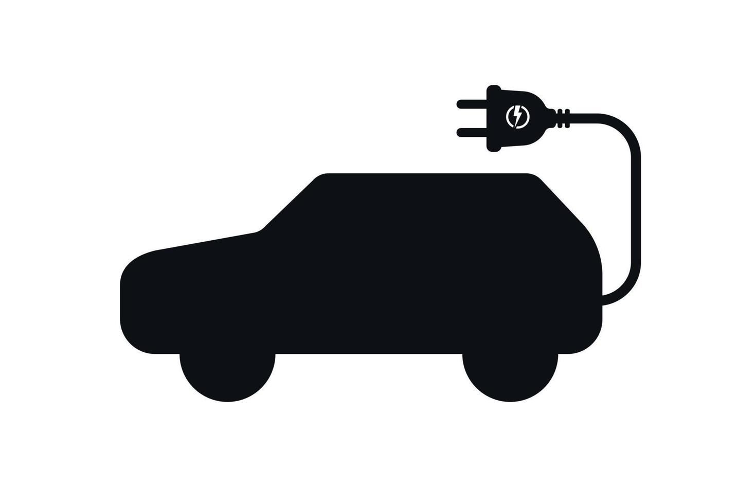 icono de coche eléctrico vector