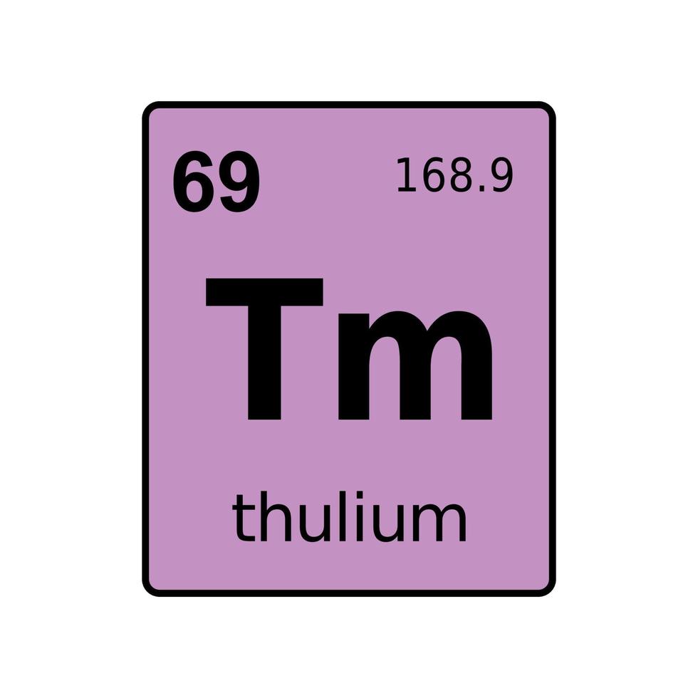 chemical element of periodic table. vector