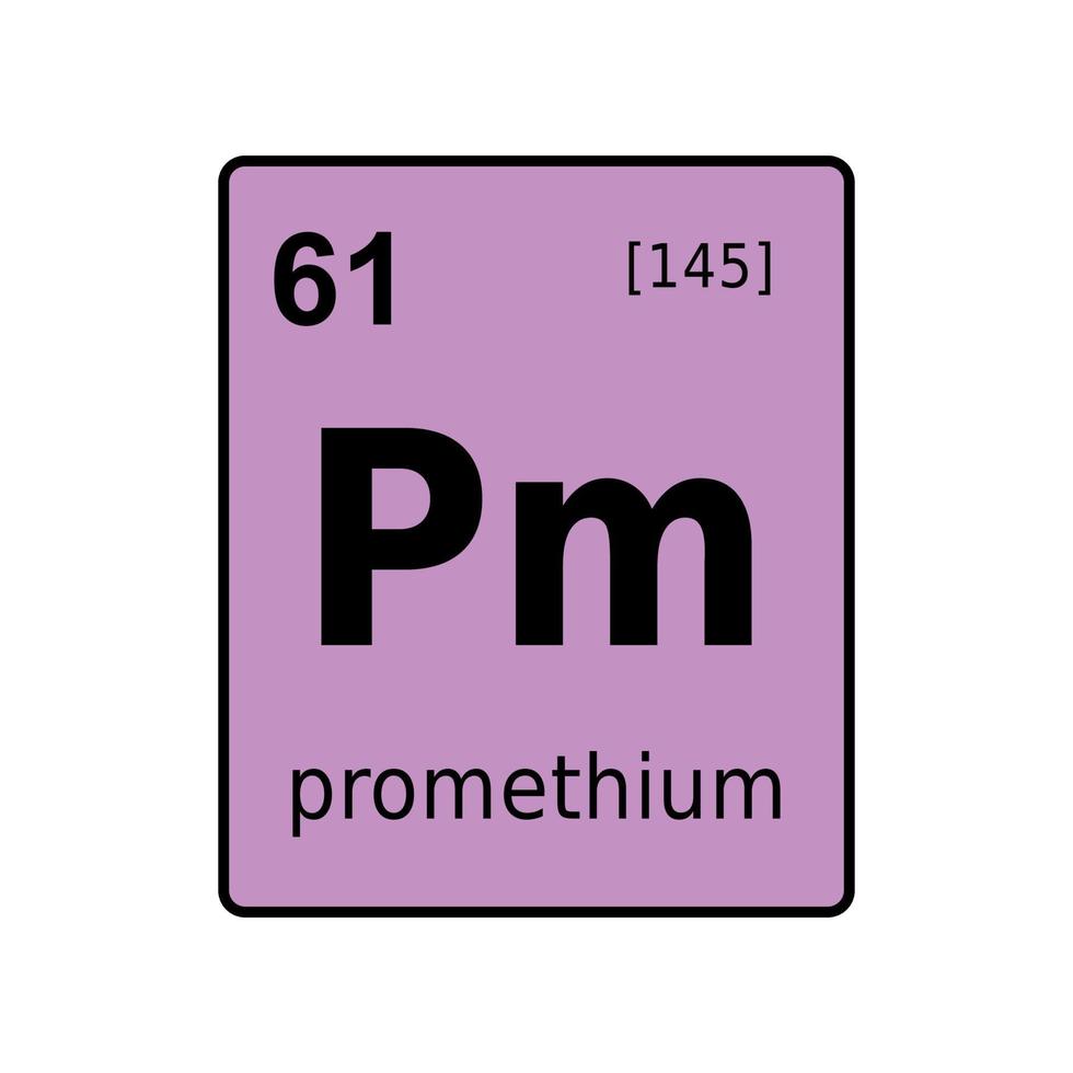 chemical element of periodic table. vector