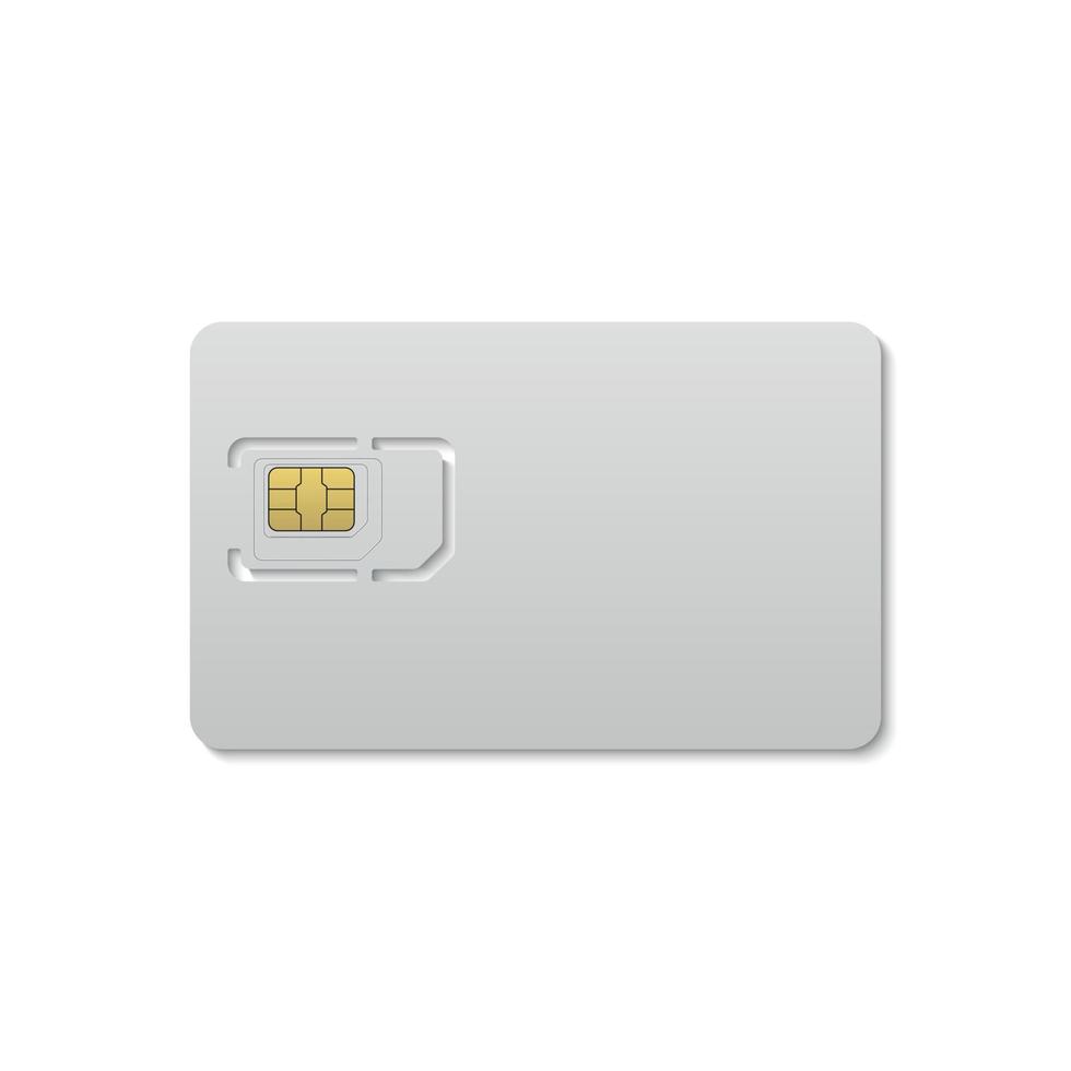 Mobile sim card vector