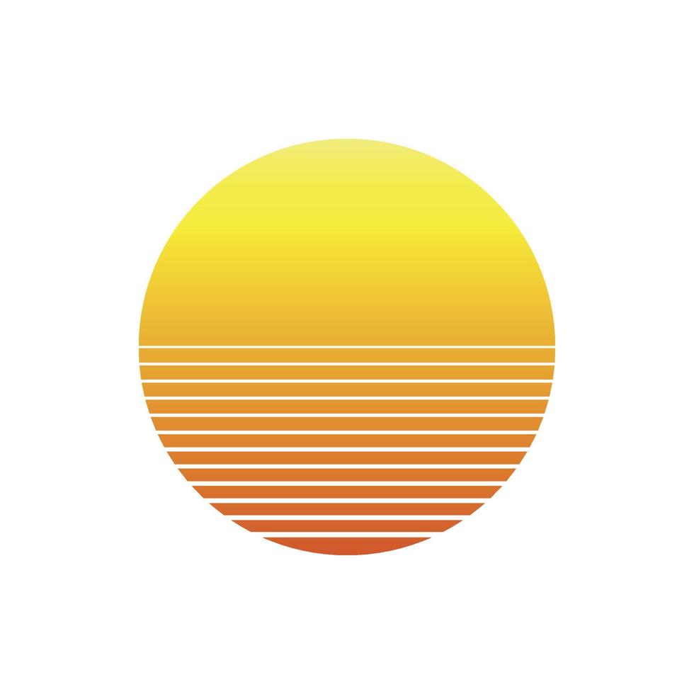 sunset vector icon