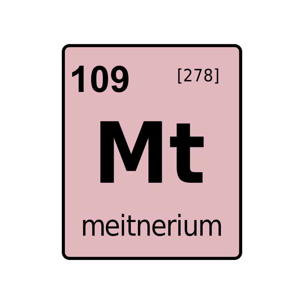 chemical element of periodic table. vector