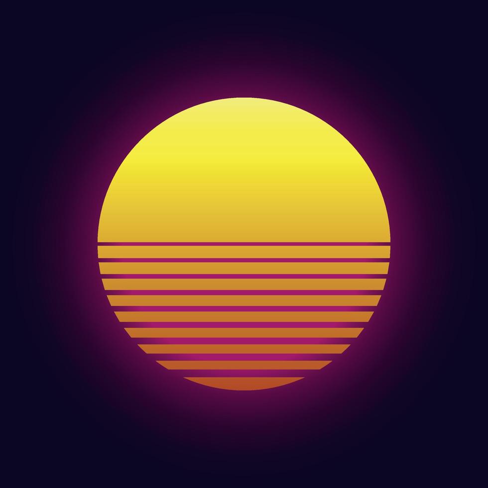 sunset vector icon