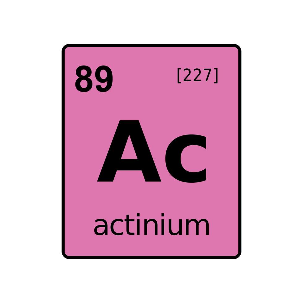 chemical element of periodic table. vector
