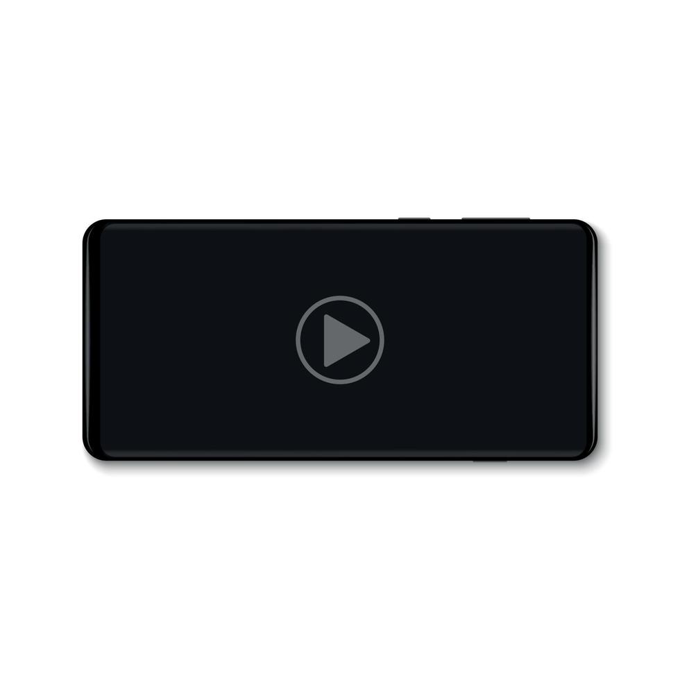 mobile video player vector
