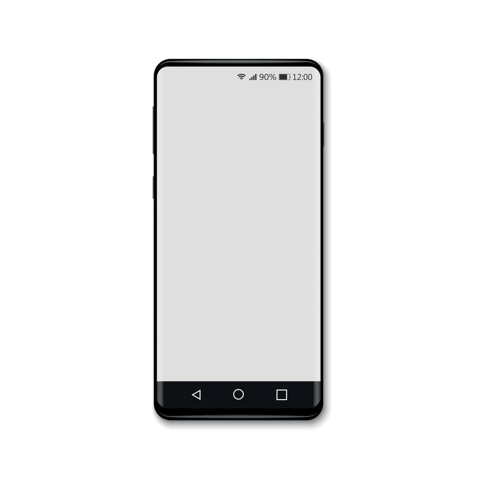 Realistic smartphone mockup vector