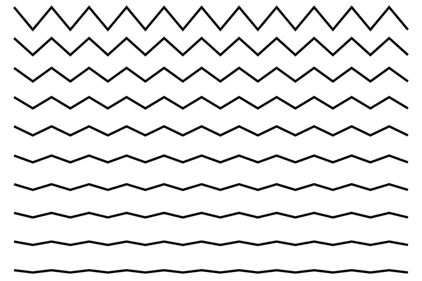 Wave line zigzag . Vector illustration