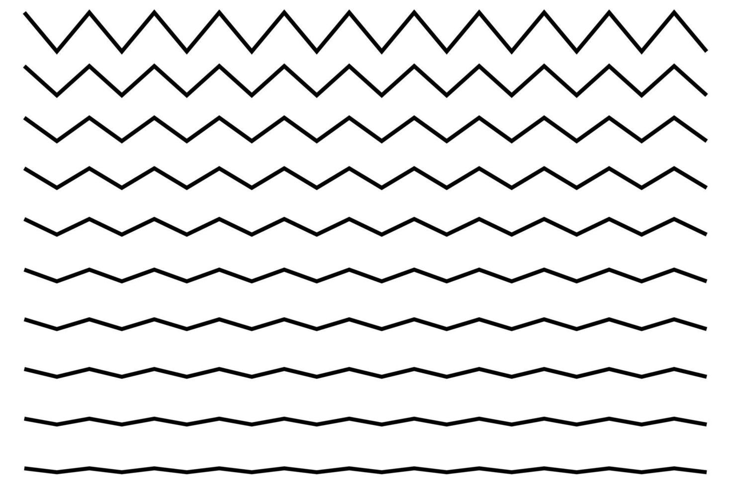 Wave line zigzag . Vector illustration