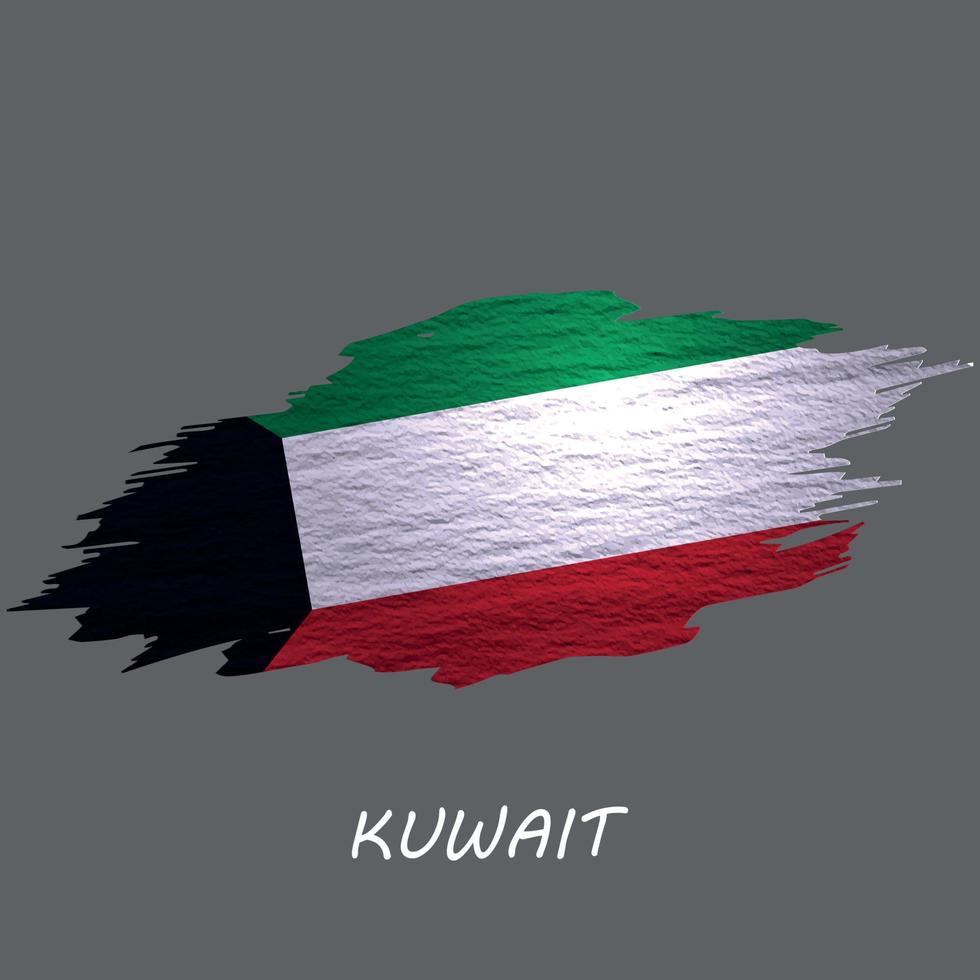 Grunge styled flag vector