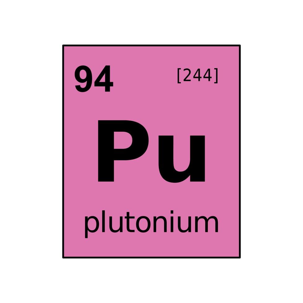 chemical element of periodic table. vector
