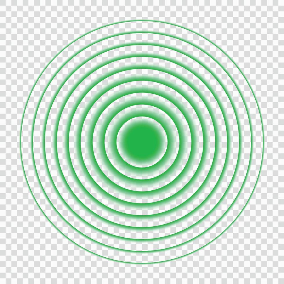 icono de onda de sonido de búsqueda de sonda. vector