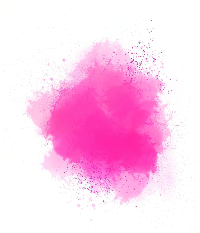 Abstract pink watercolor background isolated on white background. You can use this for presentations, banners, posters and invitations. photo