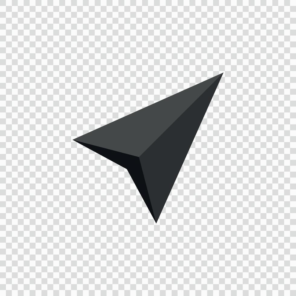 Navigation arrow Icon isolated vector