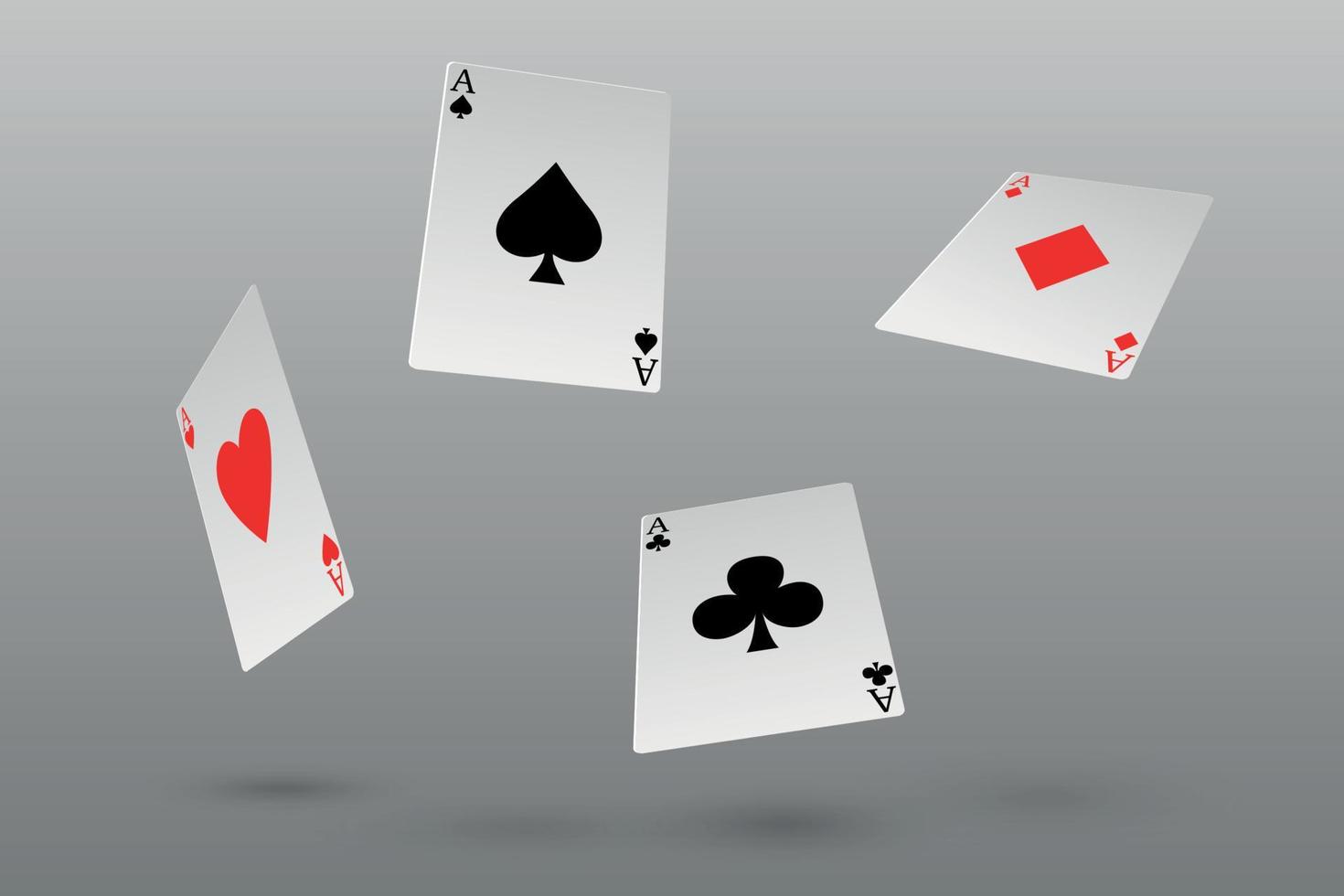 ace playing cards vector