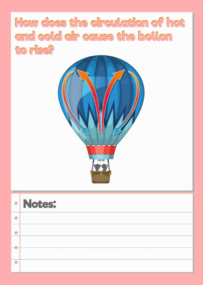 Science Experiment Log Worksheet vector