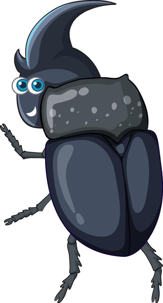 A beetle cartoon character isolated 6590929 Vector Art at Vecteezy
