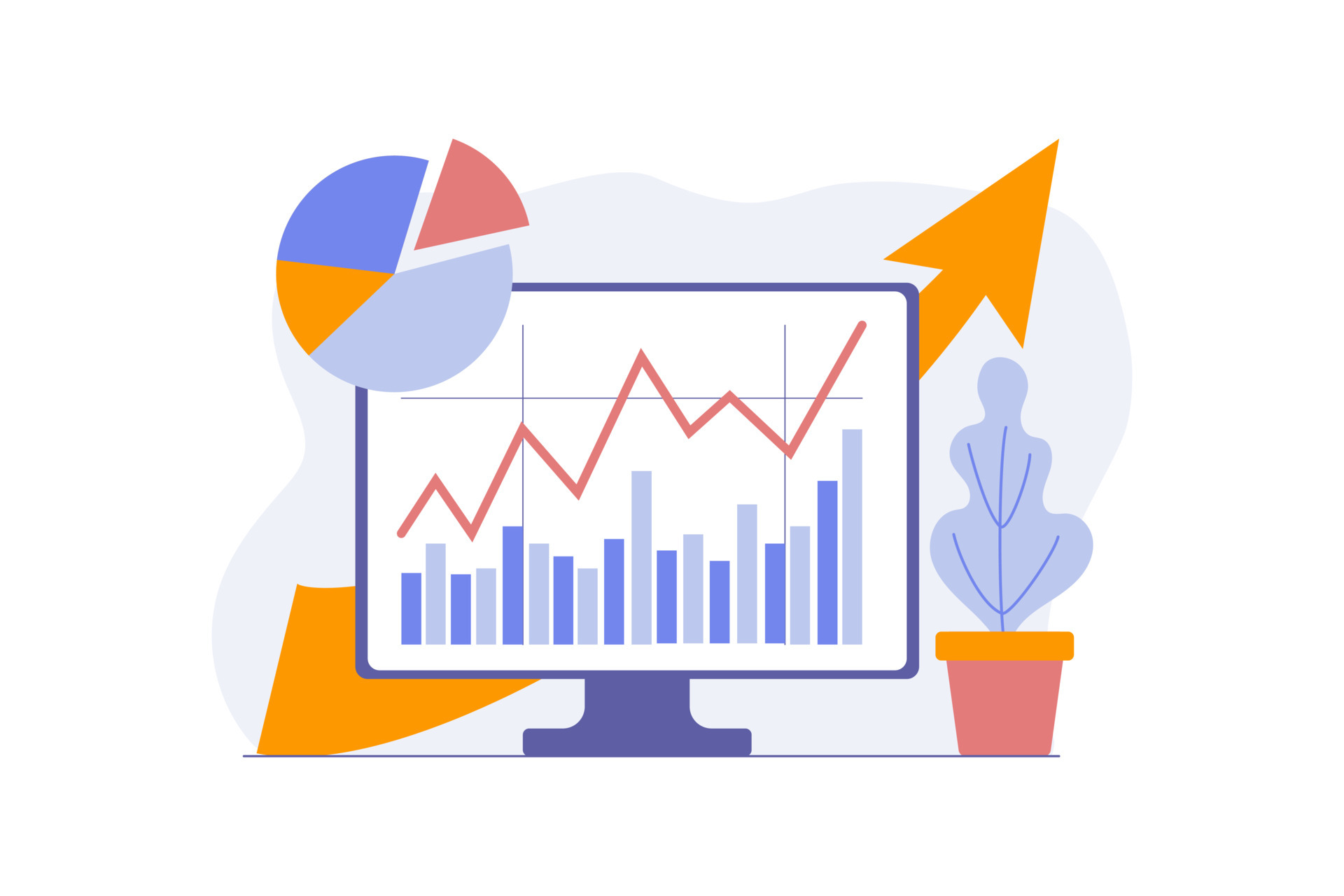 gráfico circular de inversión