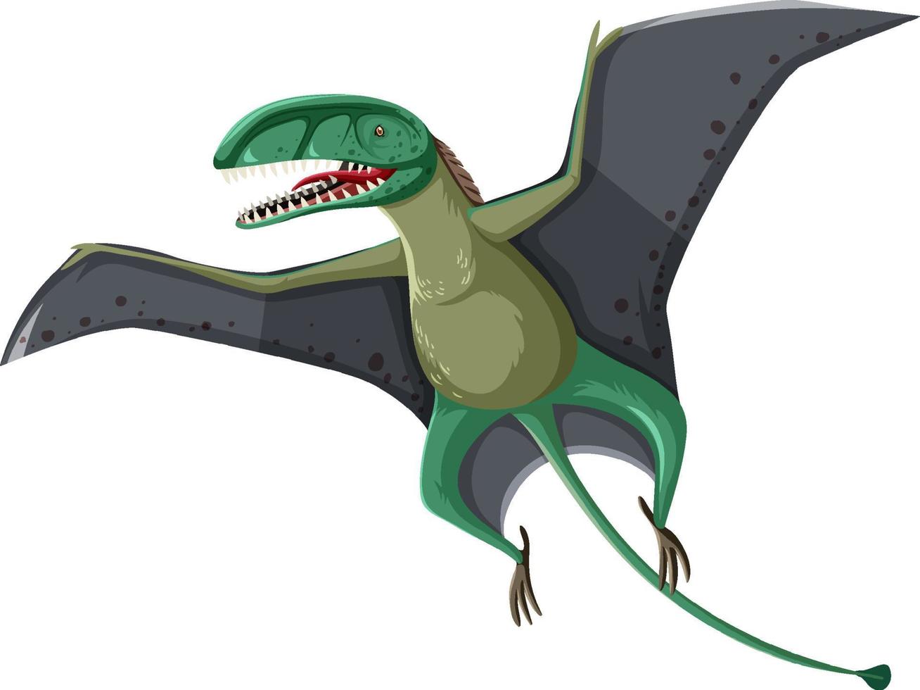 un dinosaurio dimorphodon sobre fondo blanco vector