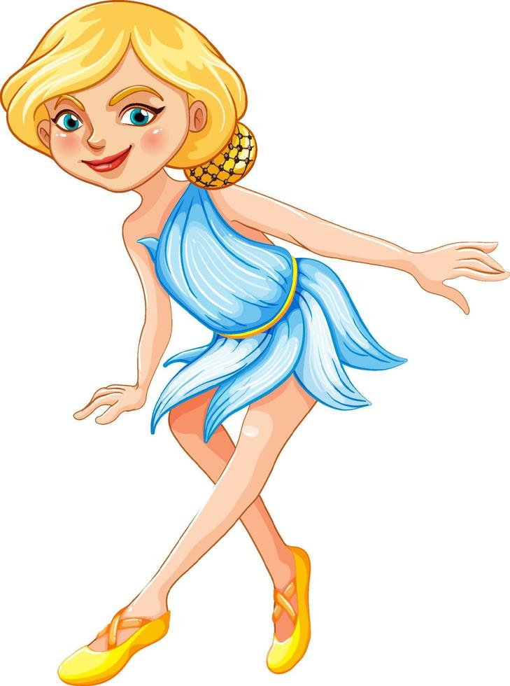 Beauty fairy on a white background vector