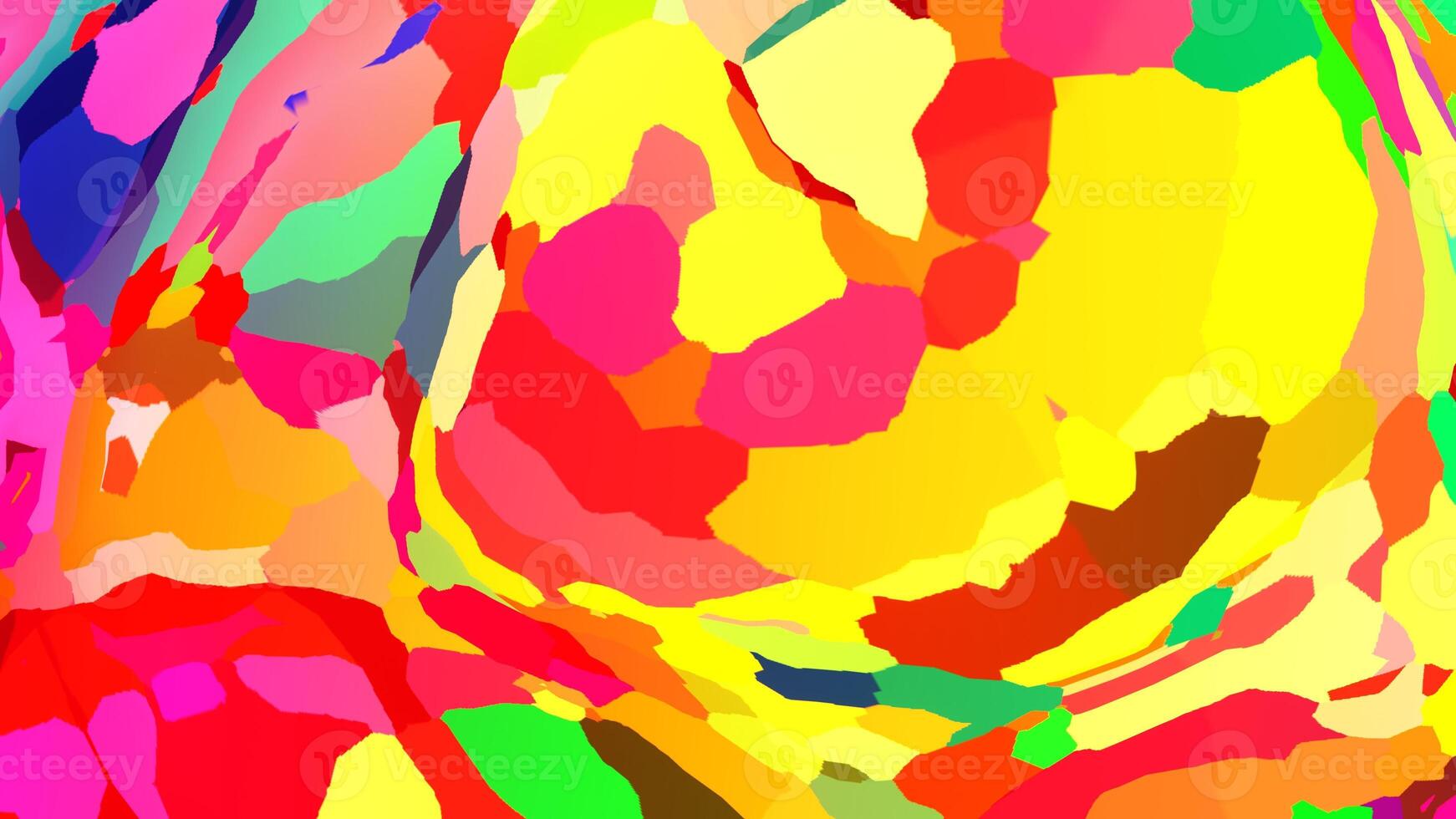 Psychedelic blurring paint drips background. Colorful grunge in 3d