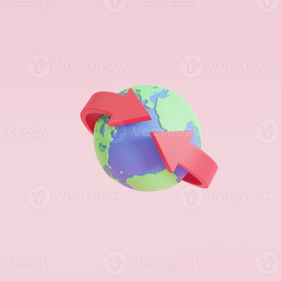 con exchange, Global communications symbol and connections money payment transfer money system online concept. 3D render illustration photo