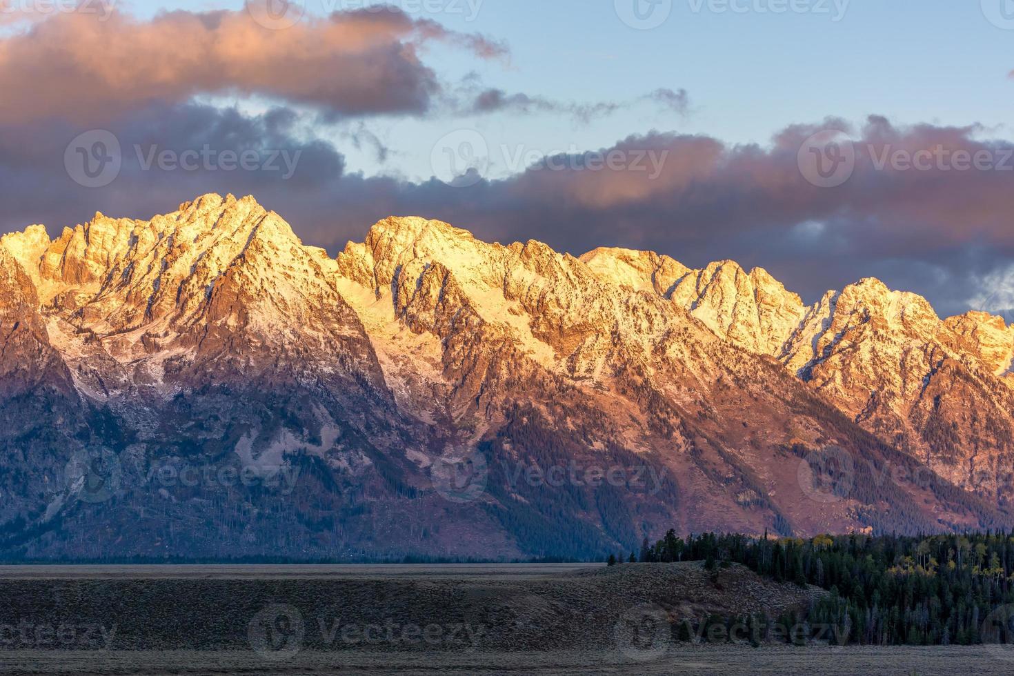 Sunrise at the Grand Tetons photo