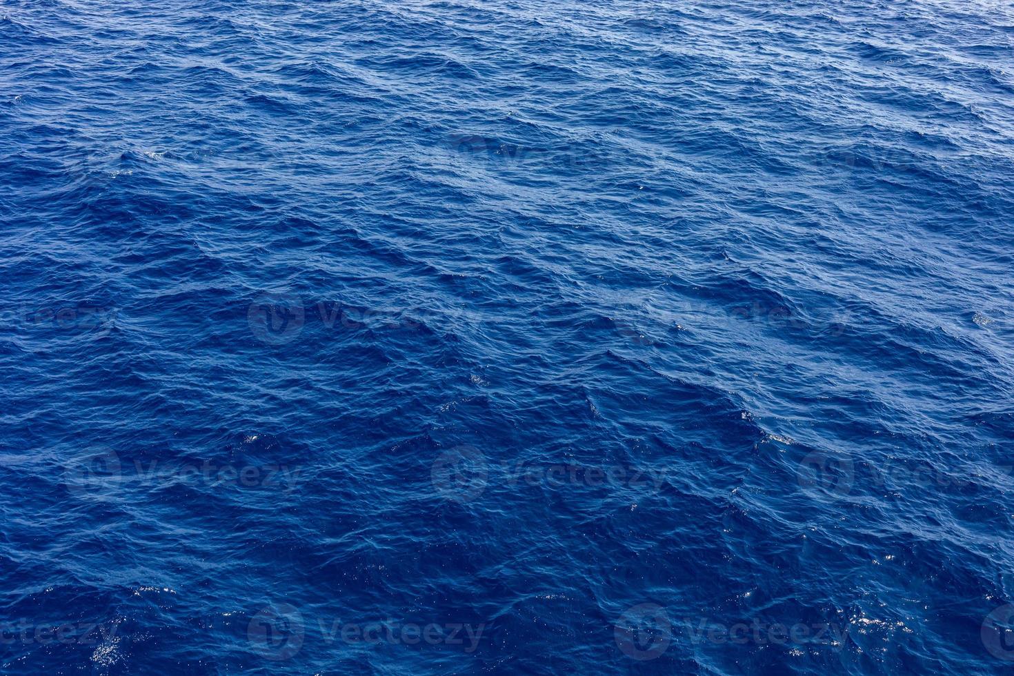 Blue sea water in calm. Clear blue sea - abstract background, wallpaper and texture. selective focus photo