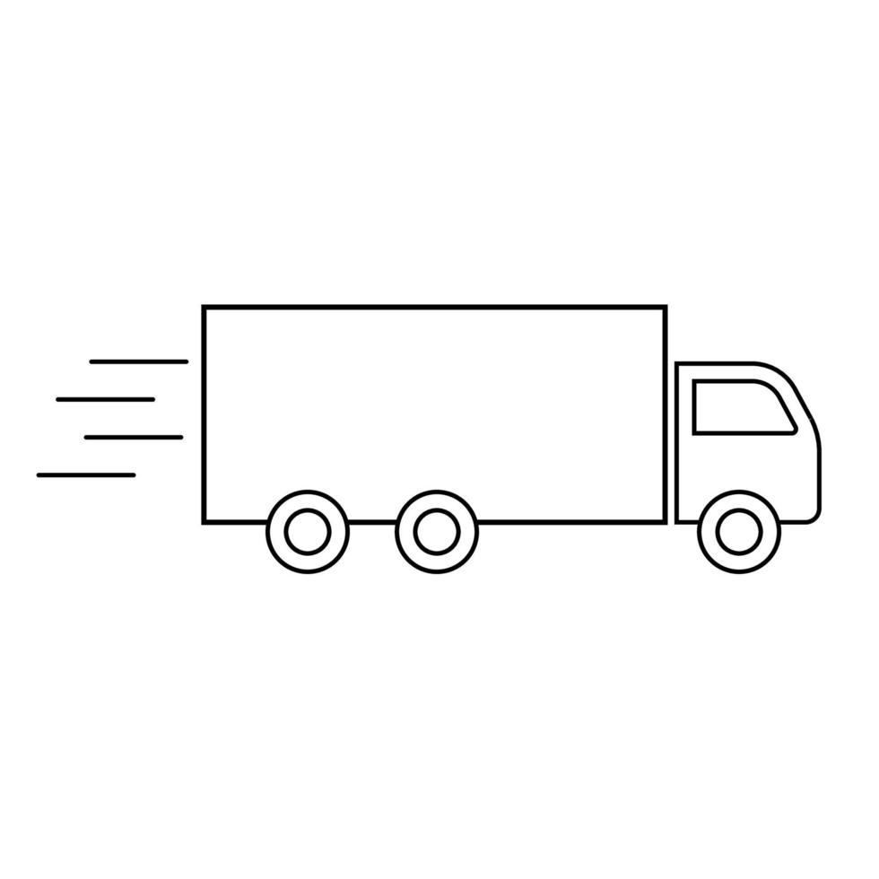 Delivery Truck isolated . Vector illustration