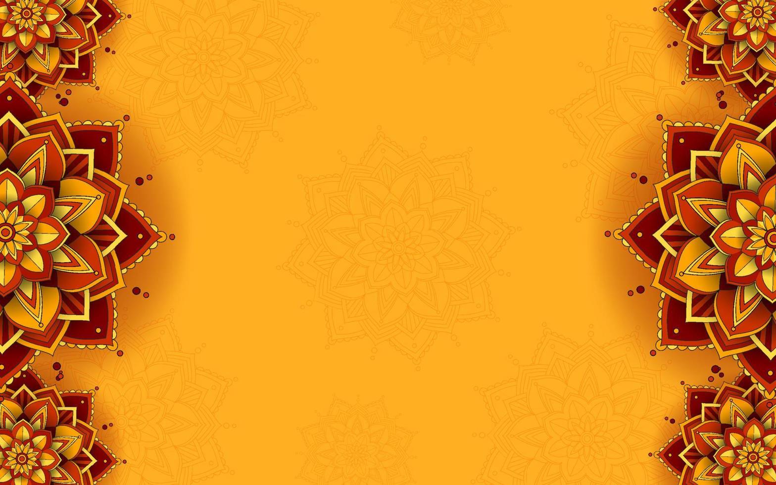Beautiful mandala background template vector
