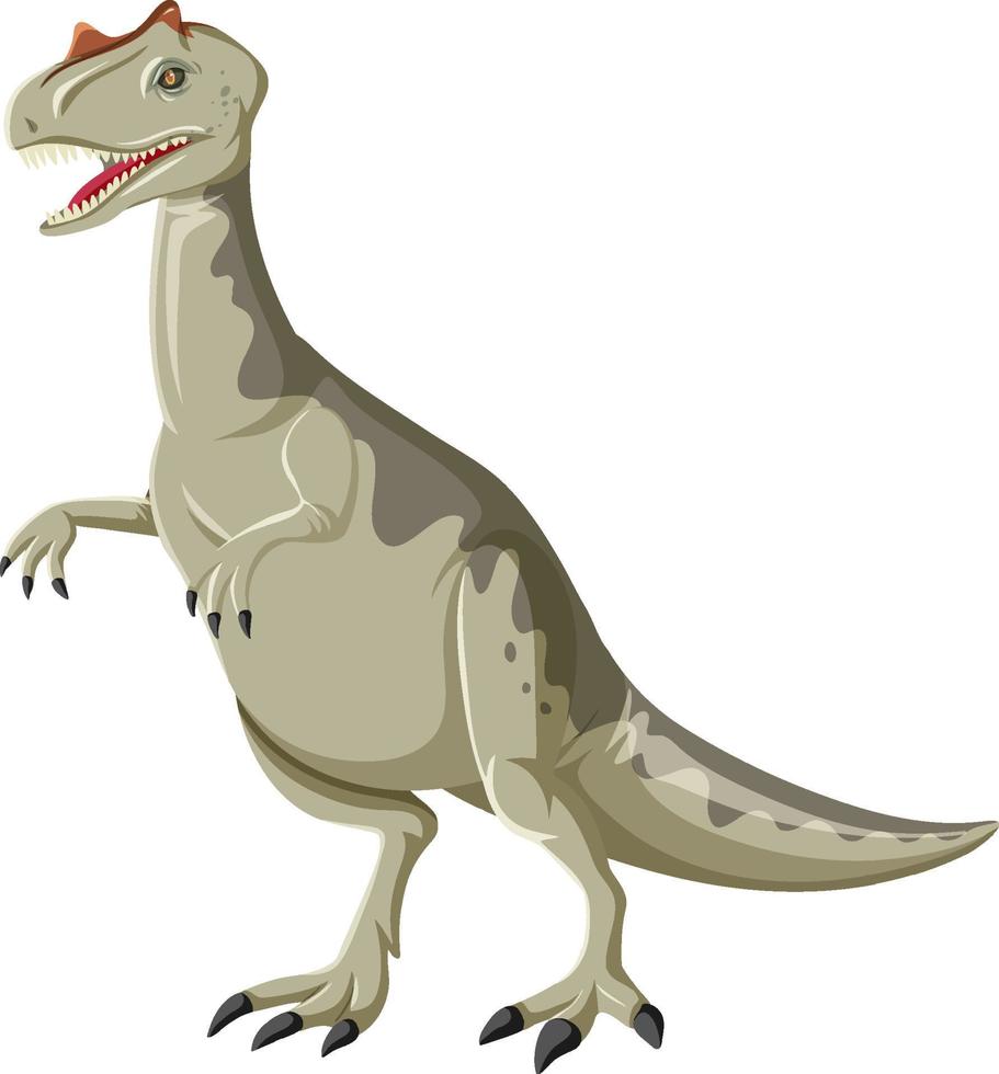 un dinosaurio carnotaurus sobre fondo blanco vector