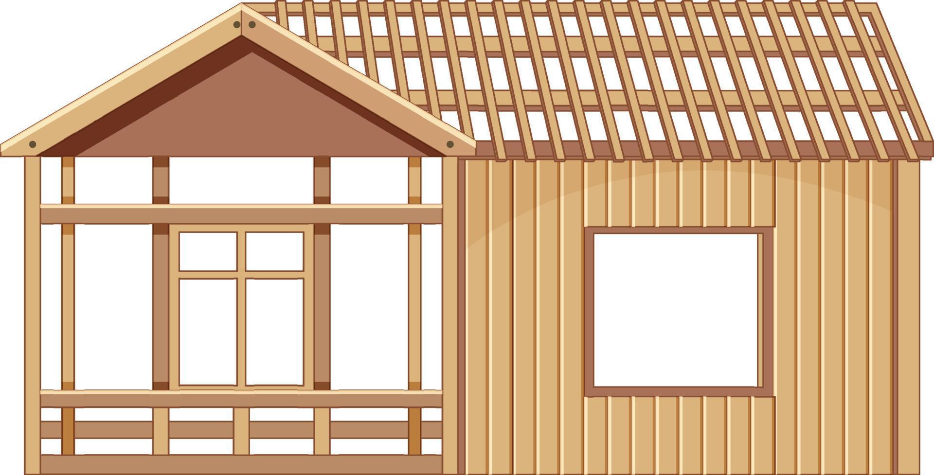 House construction site concept vector