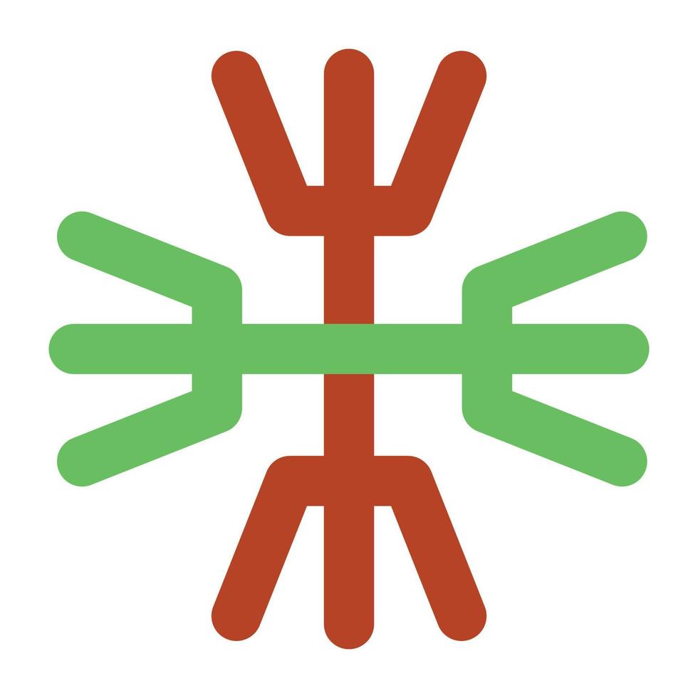 Trendy Snowflake Concepts vector