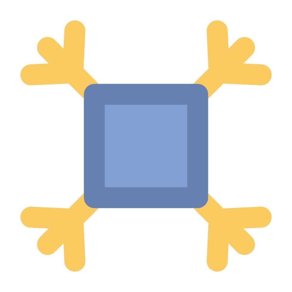 Trendy Snowflake Concepts vector