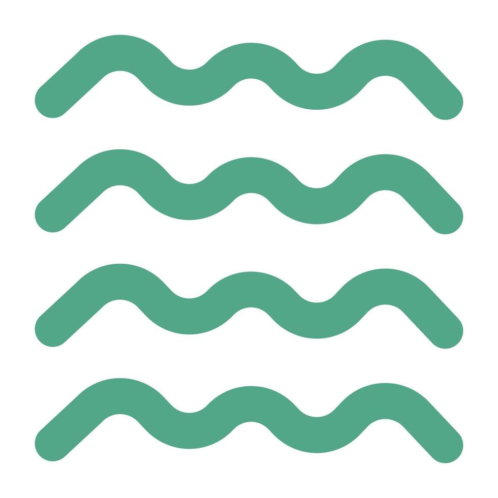 Trendy Waves Concepts vector