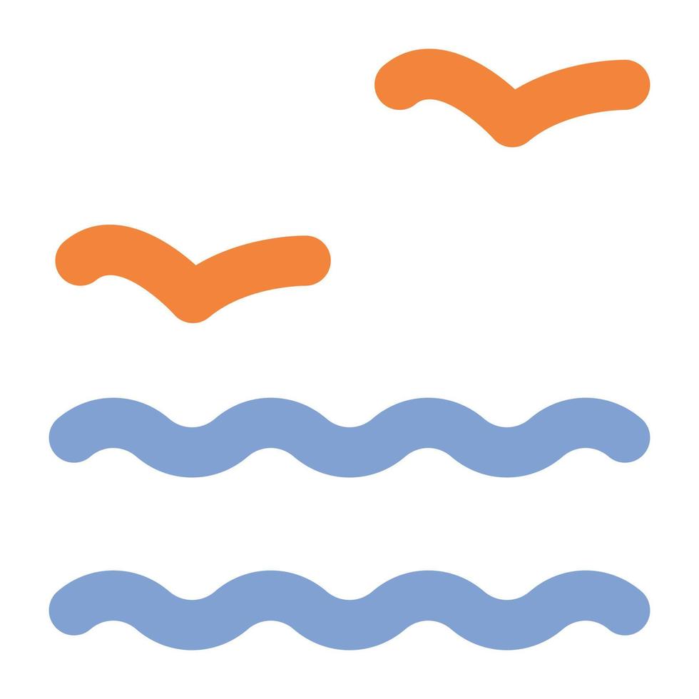 Trendy Seabird Concepts vector