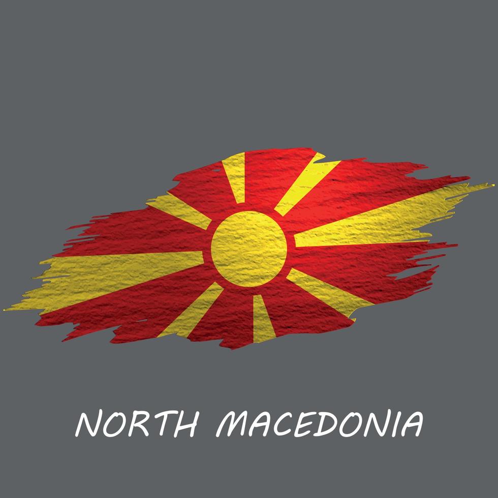 Grunge styled flag vector