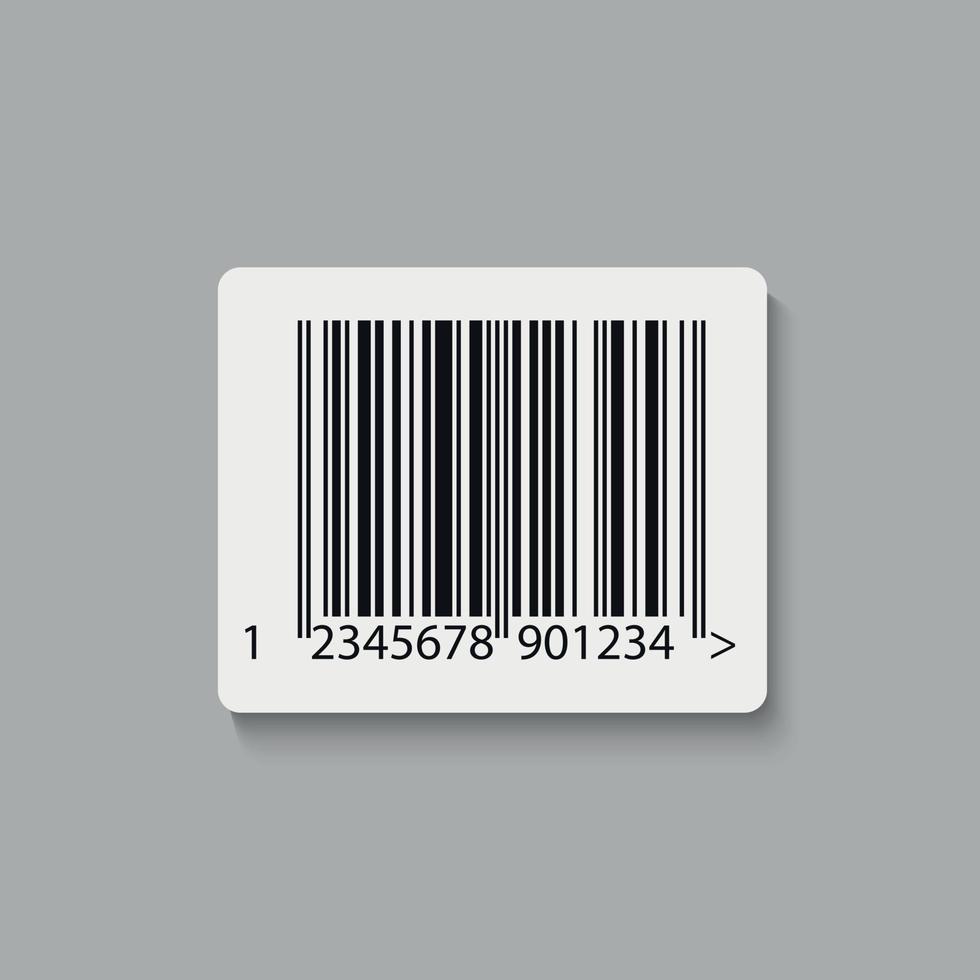 Barcode label sticker . Vector illustration