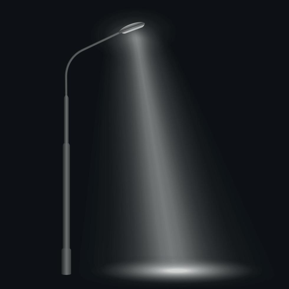 street row led lights . Vector illustration