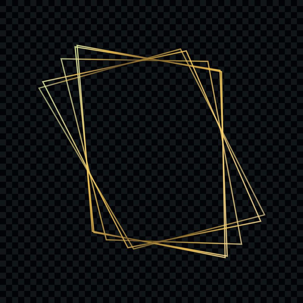 gold luxury frame . Vector illustration